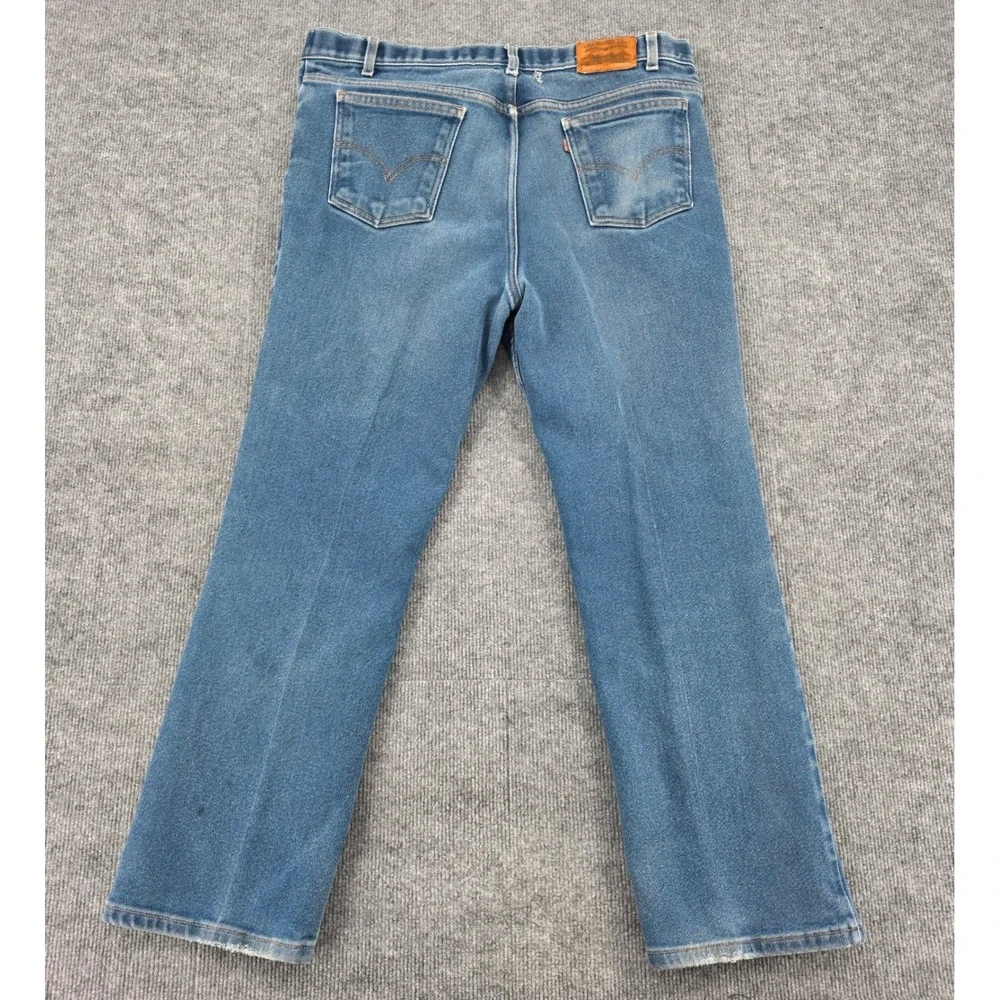 Levis 854 Brown Tab Mens Jeans 40x30 Medium Wash Bootcut Denim